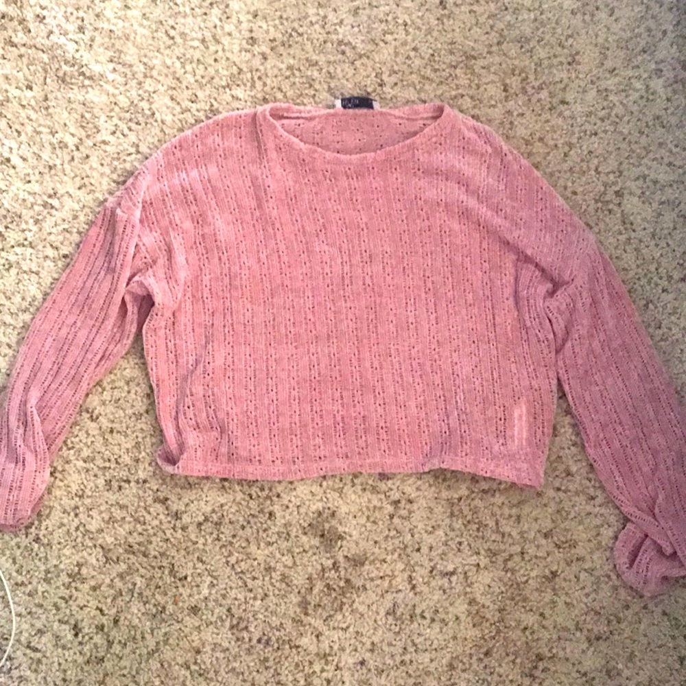 Hollister soft crop sweater
